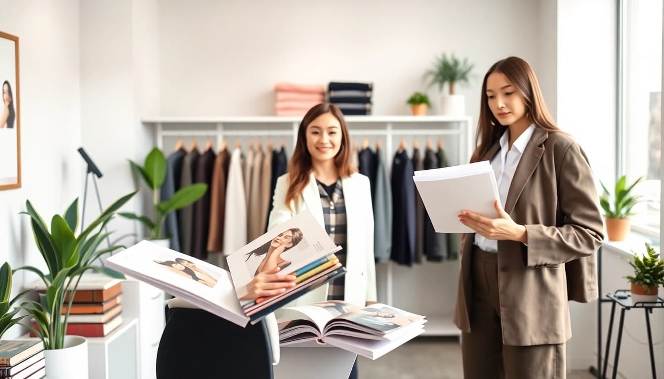 Consulenza d'immagine professionale in un ambiente elegante e luminoso.