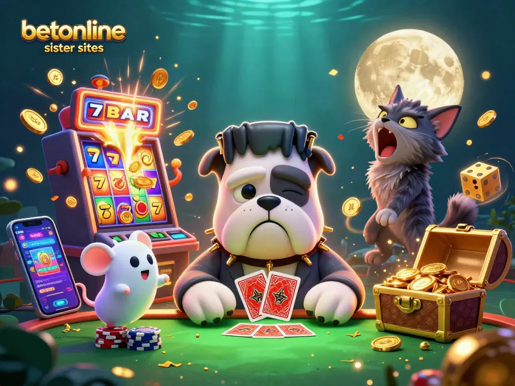 Experience thrilling gameplay at betonline sister sites with card games and vibrant casino features.