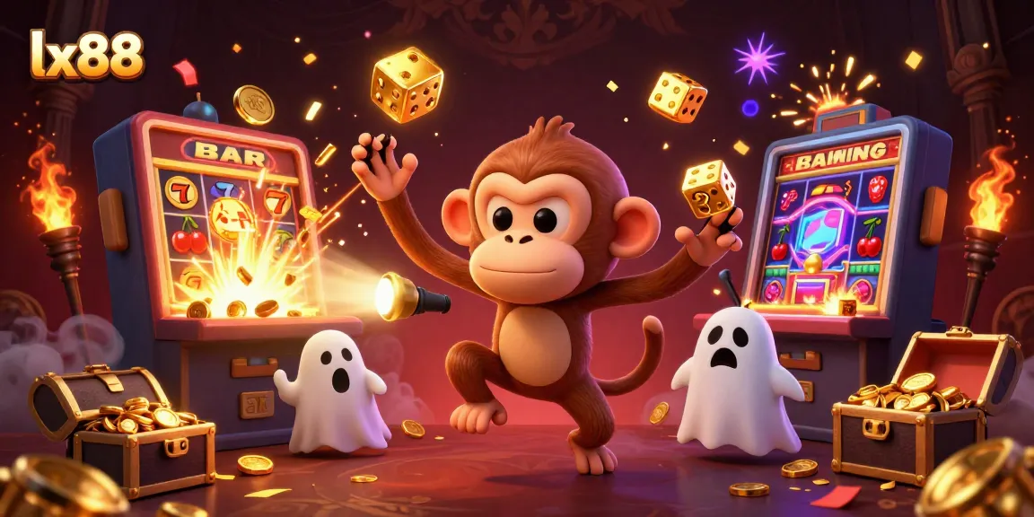 lx88 players chase jackpots in a thrilling casino scene filled with excitement and winnings.