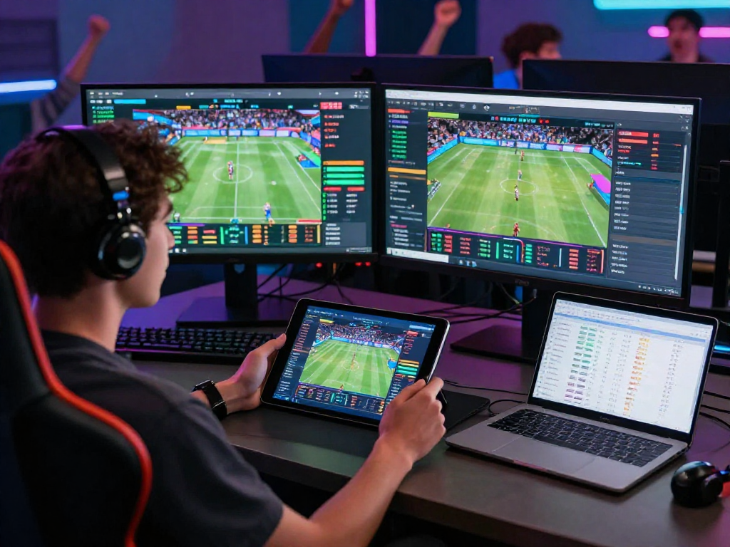 Engaging digital betting experience on Bola88 with vibrant interface and user interaction.