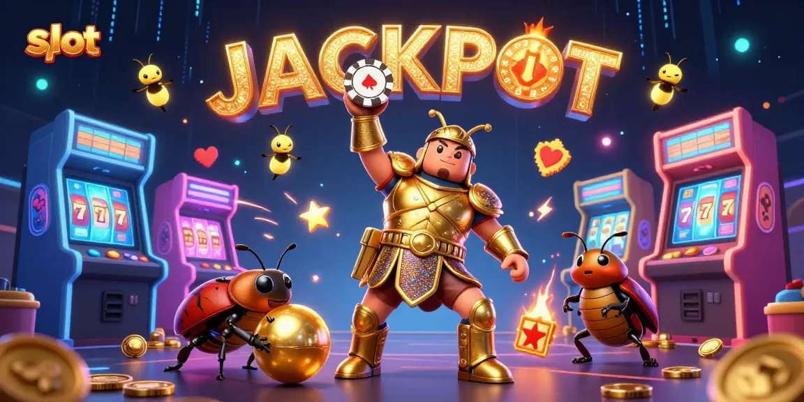 Spin to win at this vibrant slot scene featuring a jackpot celebration.