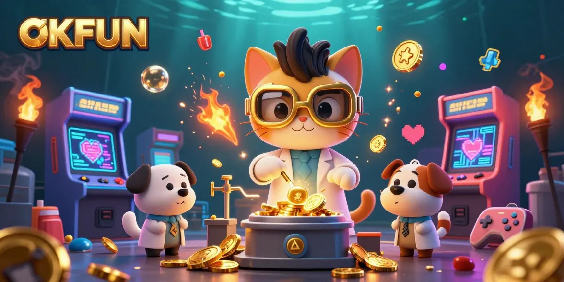 Experience the excitement of winning at OKFUN with a vibrant casino adventure featuring engaging characters.