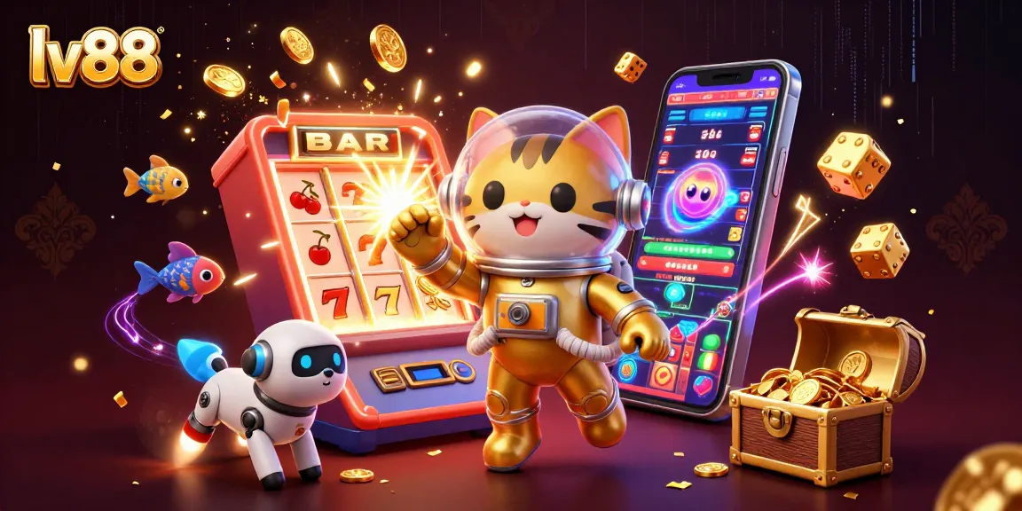 Experience the thrilling world of lv88 with a jackpot-fueled space adventure and vibrant casino elements!