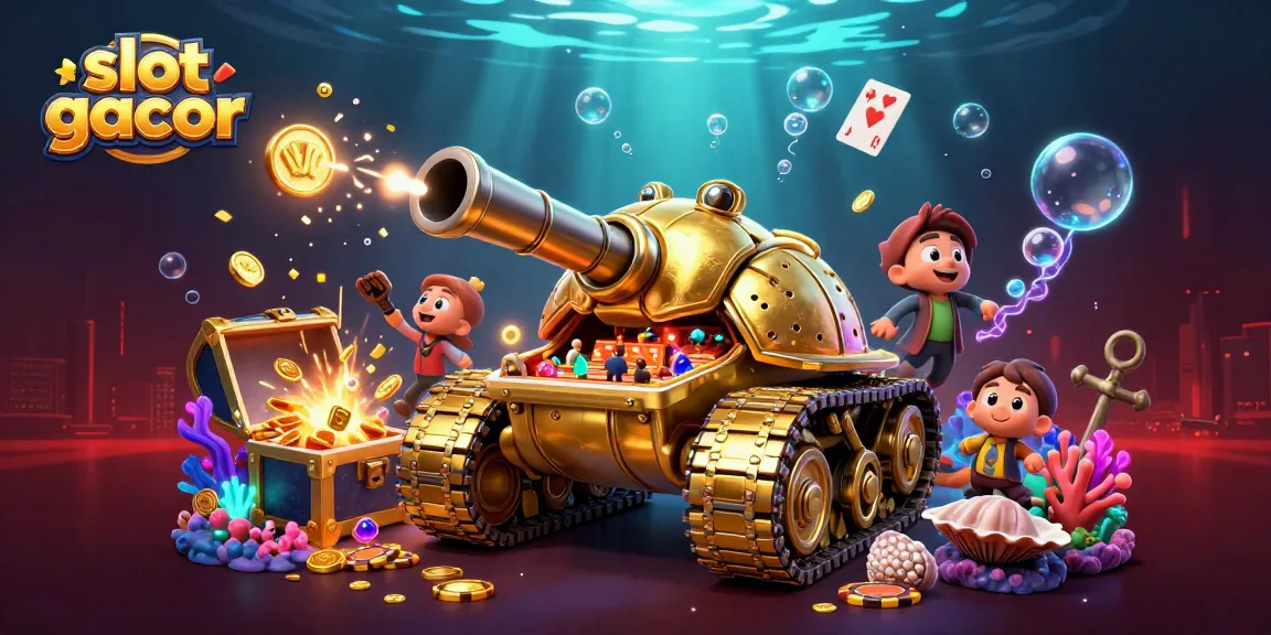 Mainkan slot gacor dengan jackpot dan keseruan kasino mini dalam ilustrasi yang menggambarkan permainan judi.