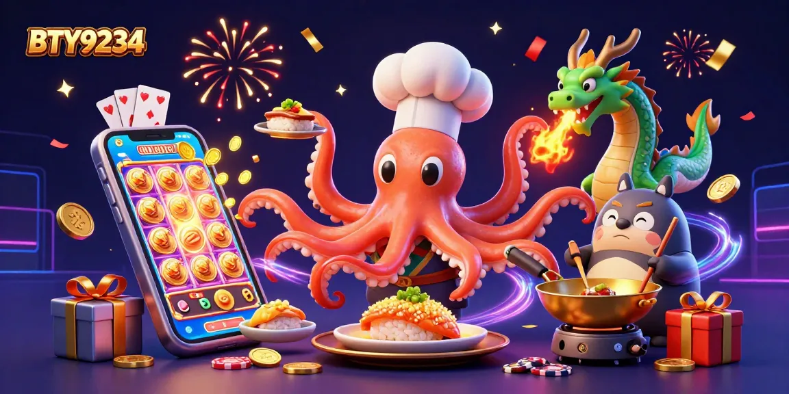 Engage with the vibrant gambling scene at BTY9234 featuring a colorful casino illustration.