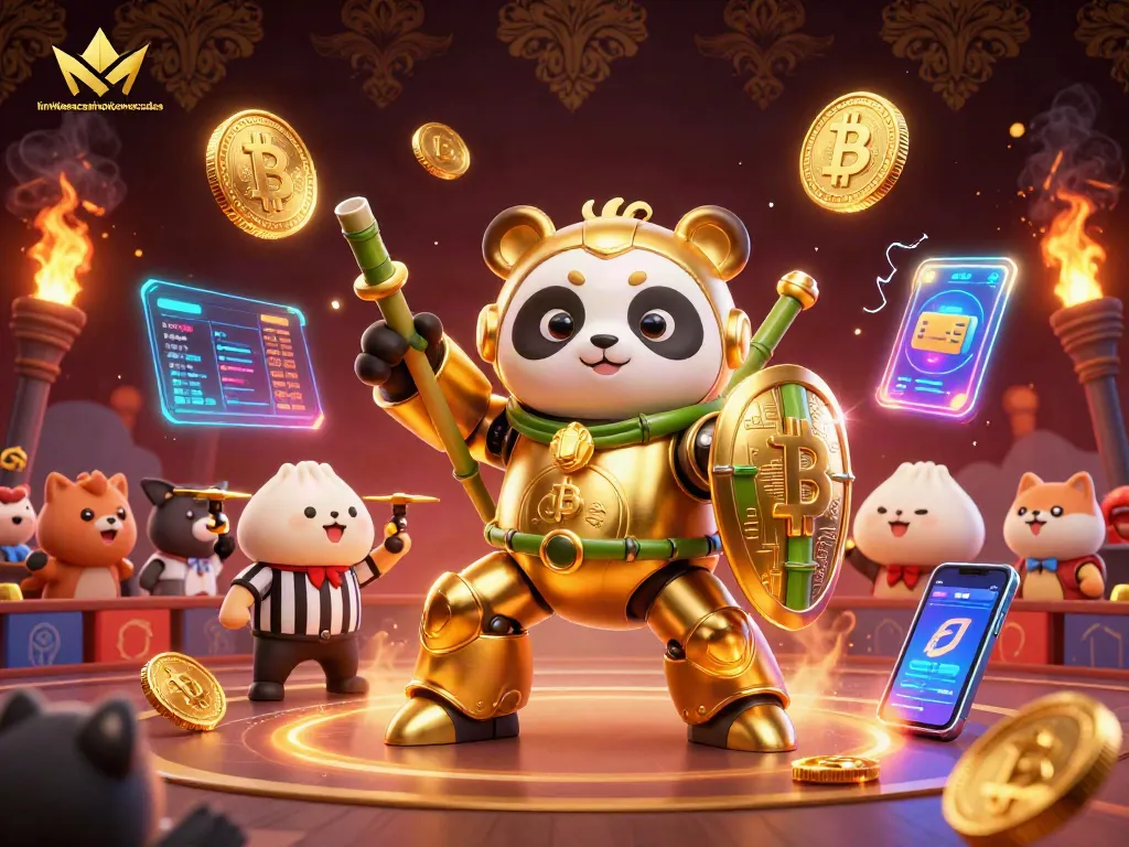 Engage with limitlesscasinobonuscodes through vibrant game elements and a dynamic 3D panda scene.