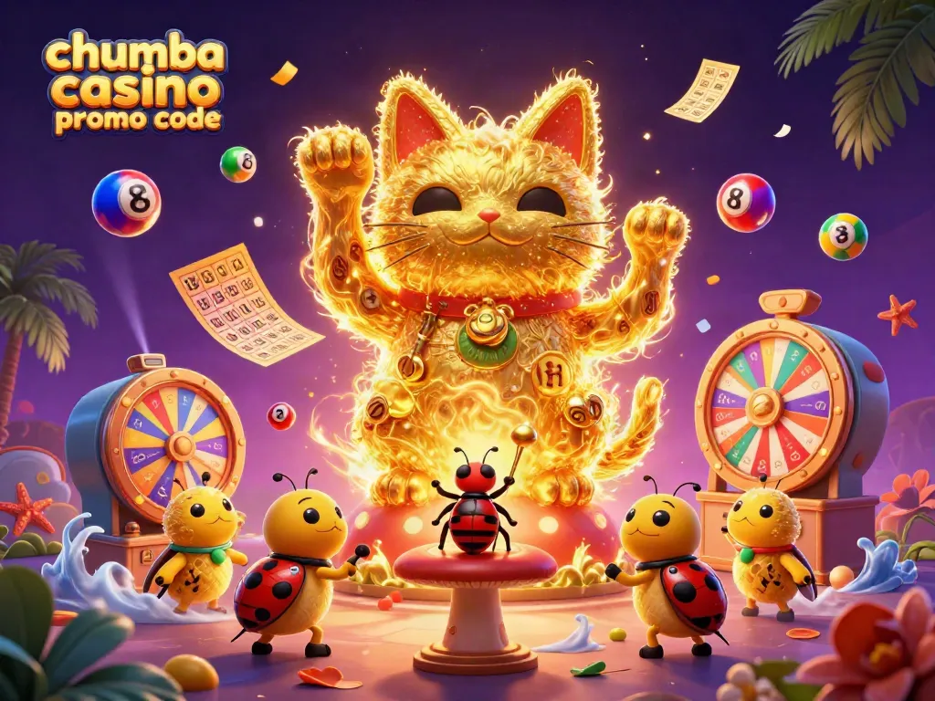Experience the thrill with the chumba casino promo code visualizing a lively gambling scene.