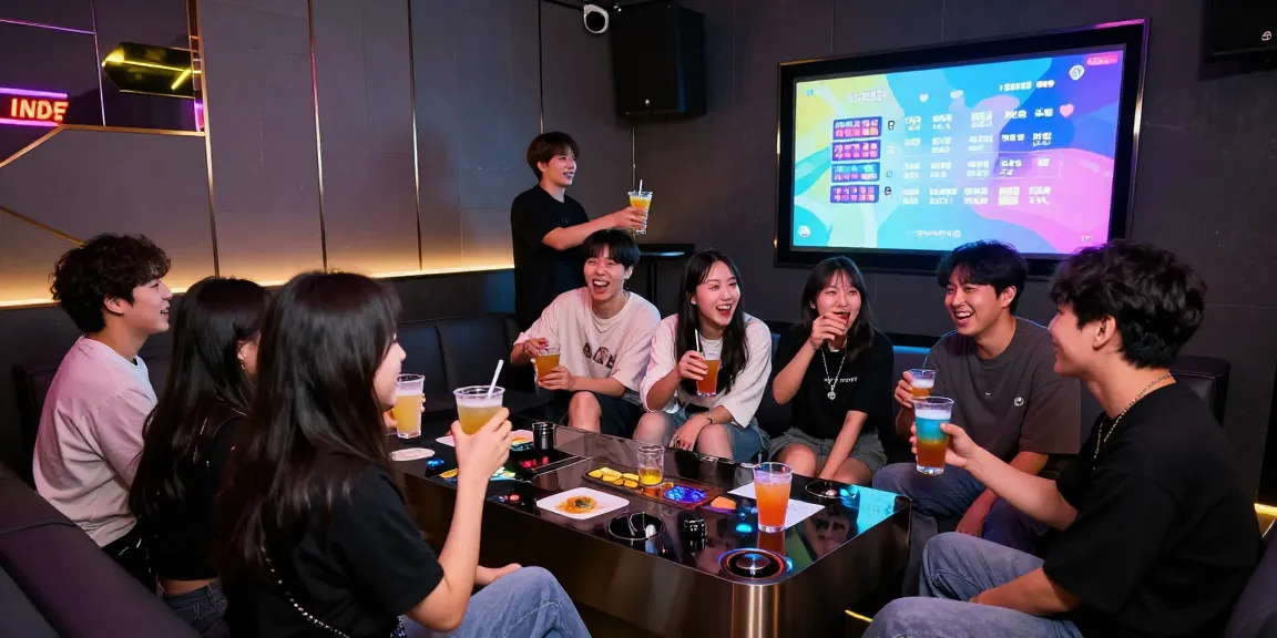 인천쓰리노의 밝고 활기찬 밤문화, 친구들과 노래를 부르며 즐거운 시간을 보내는 모습