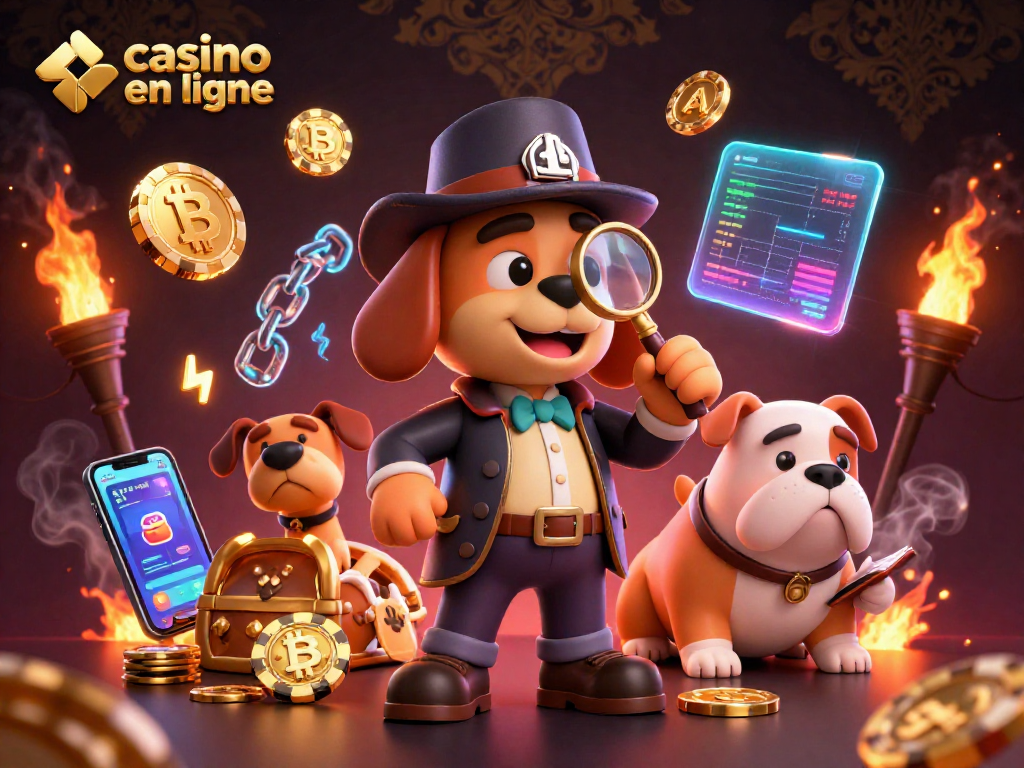 Jouez au casino en ligne tout en explorant des indices dans une illustration dynamique.