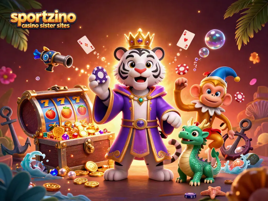Playing and winning at sportzino casino sister sites with engaging characters and rich casino themes.