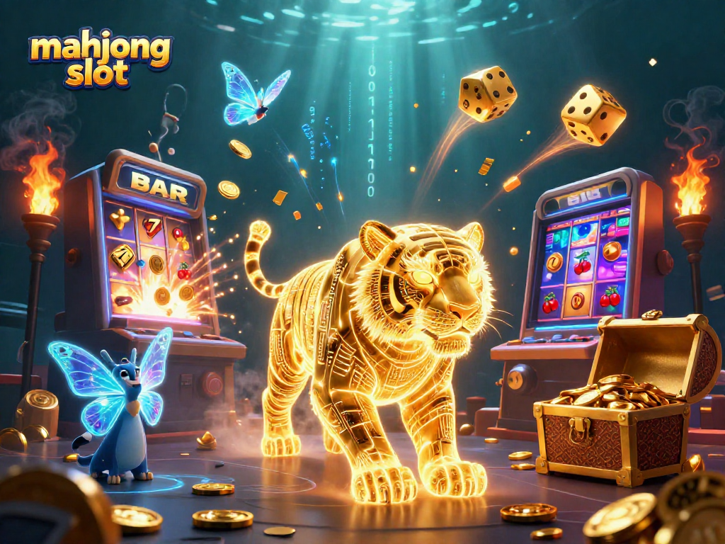 Spin and win with the mahjong slot in an exciting 3D casino setting bursting with energy.
