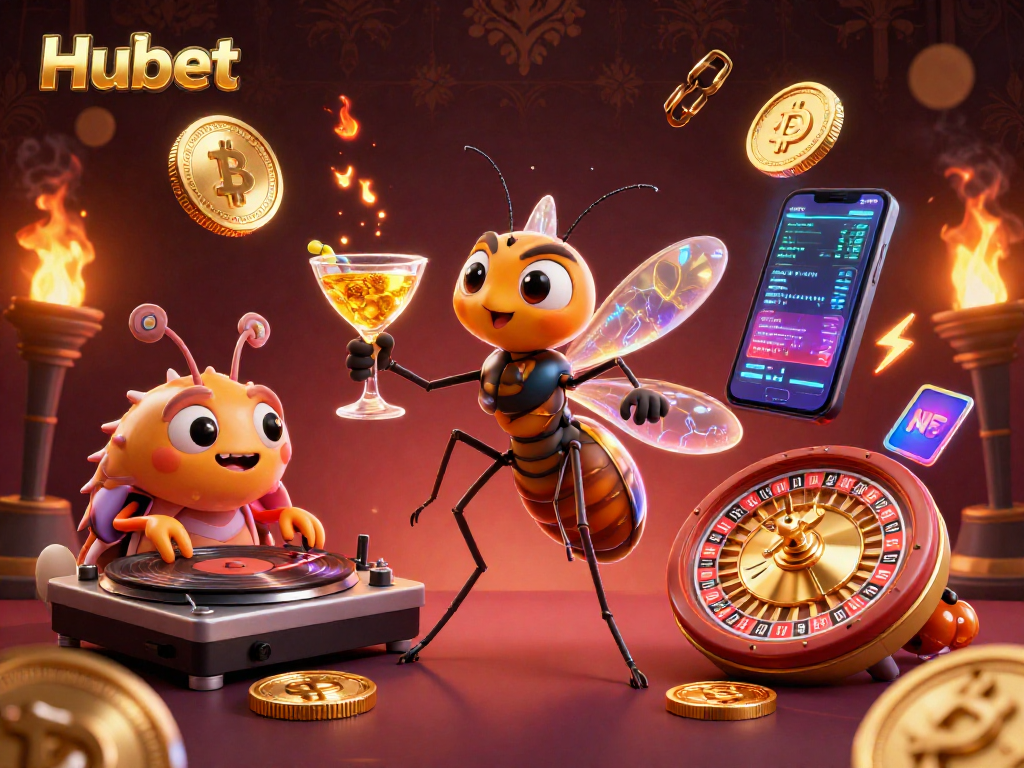 Experience thrilling gameplay at Hubet with immersive casino mascots and vibrant elements.