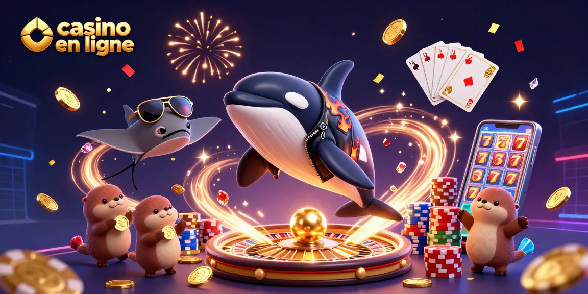 Profitez de l'excitation d'un casino en ligne avec des personnages de la mer et un décor vibrant.