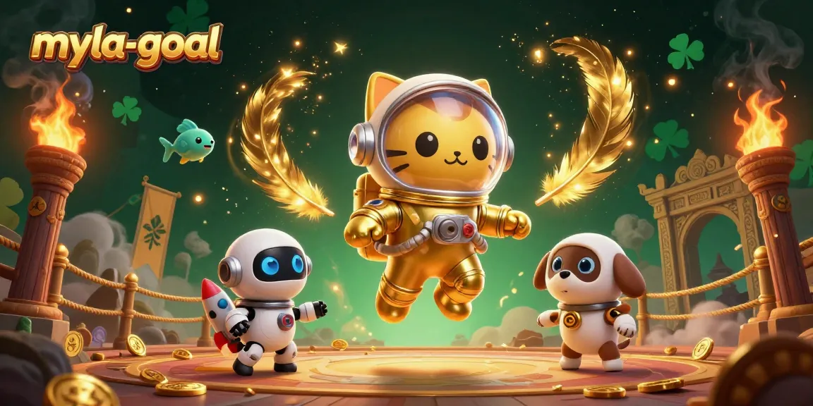 Engage in myla-goal with a thrilling space adventure featuring vibrant characters and elements.