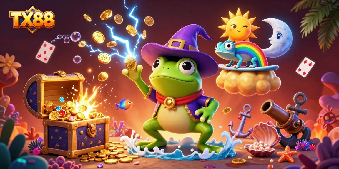 Win with TX88 while enjoying vibrant casino-themed illustrations filled with action!