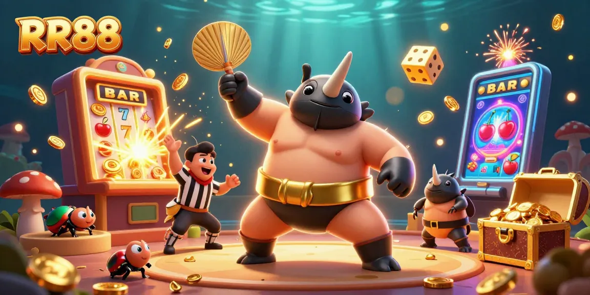Experience thrilling gameplay at RR88 with our lively casino scene featuring exciting elements.