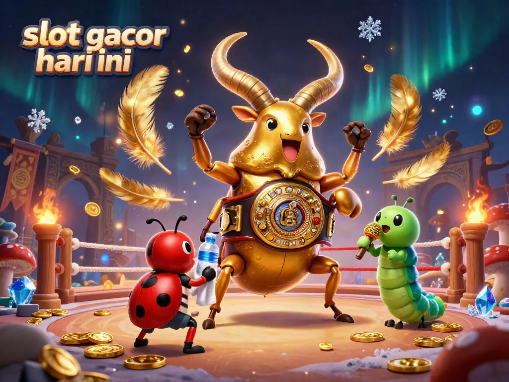 Engage in slot gacor hari ini with a dynamic 3D boxing showdown featuring colorful characters.