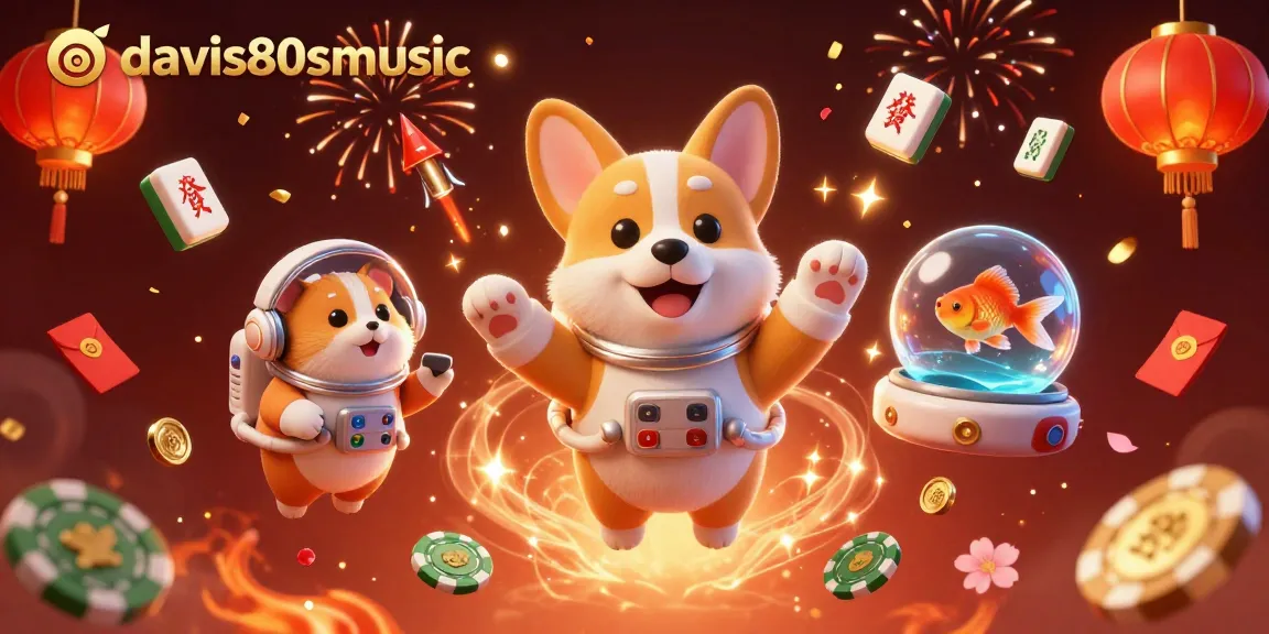 Experience thrilling gameplay with davis80smusic in an immersive casino scene featuring an astronaut corgi.