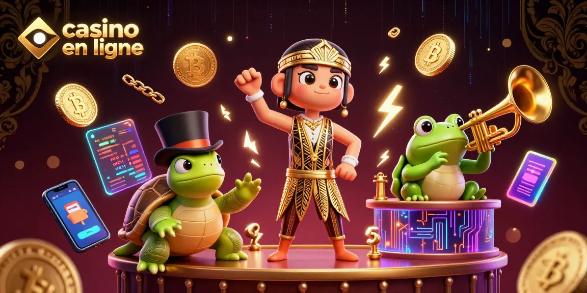 Jouer dans un casino en ligne avec des éléments de jeu vibrants et des personnages 3D dynamiques.