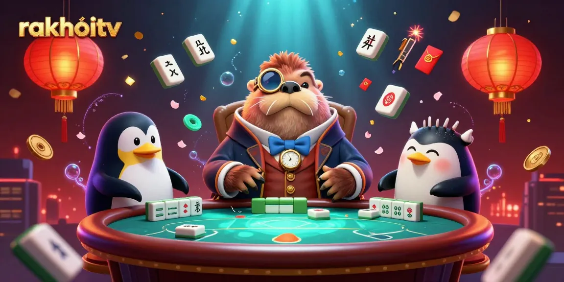 Experience excitement with RakhoiTV's vibrant underwater poker scene with unique characters.