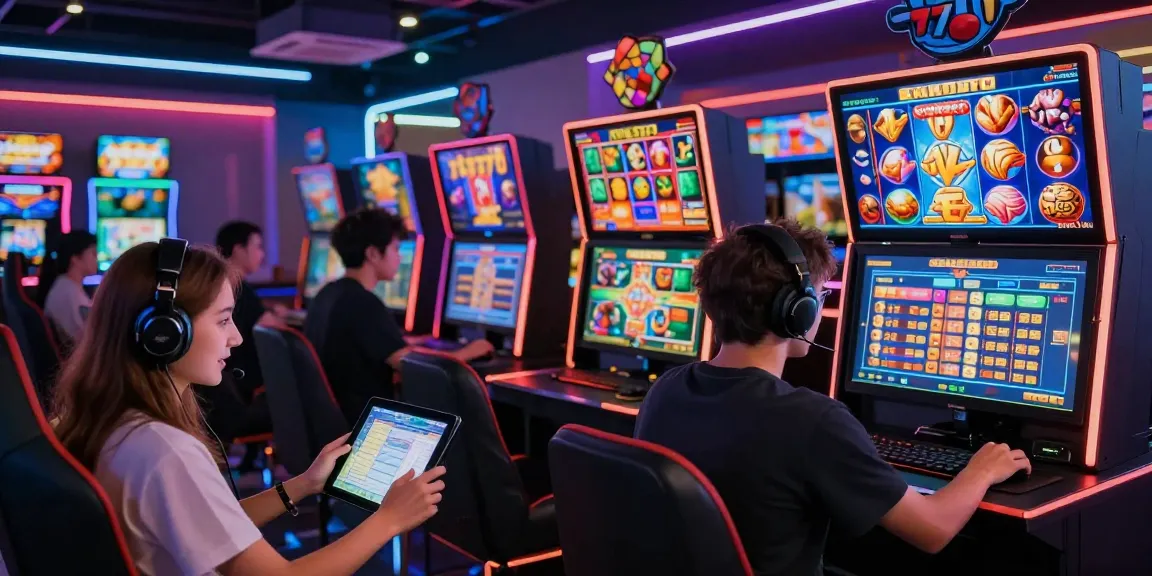 Players enjoying an exciting slot777 gaming experience in a vibrant online casino.