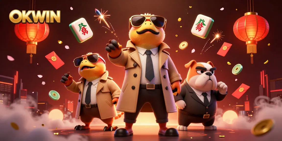 Engage with OKWIN and discover a vibrant casino world where raptors in disguise attempt to enter a VIP lounge.