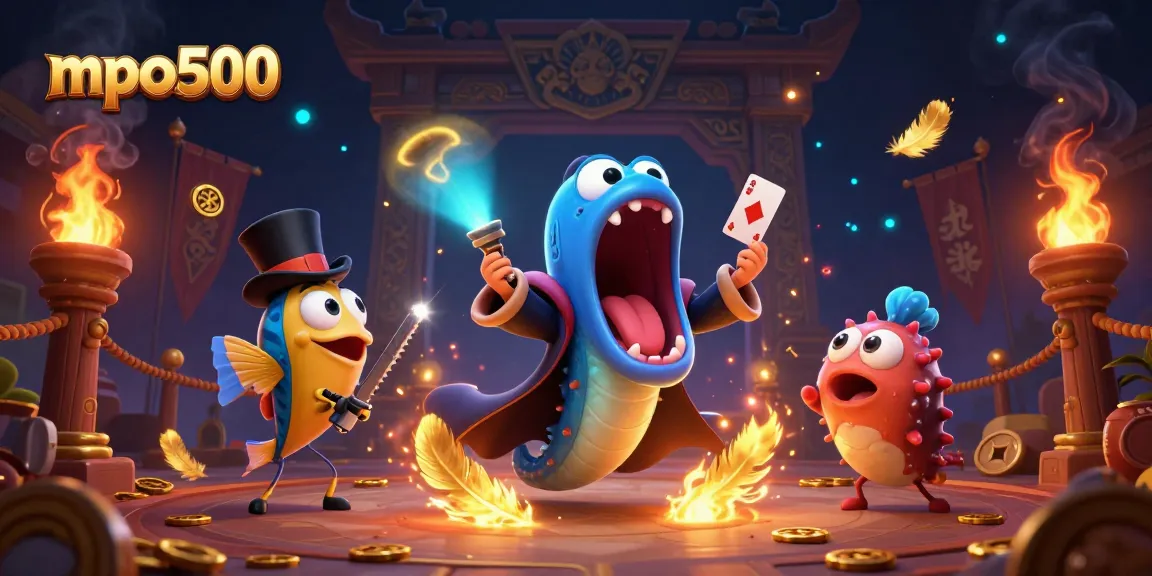 Engage with mpo500 through magical deep-sea casino elements featuring a bioluminescent gulper eel and more.