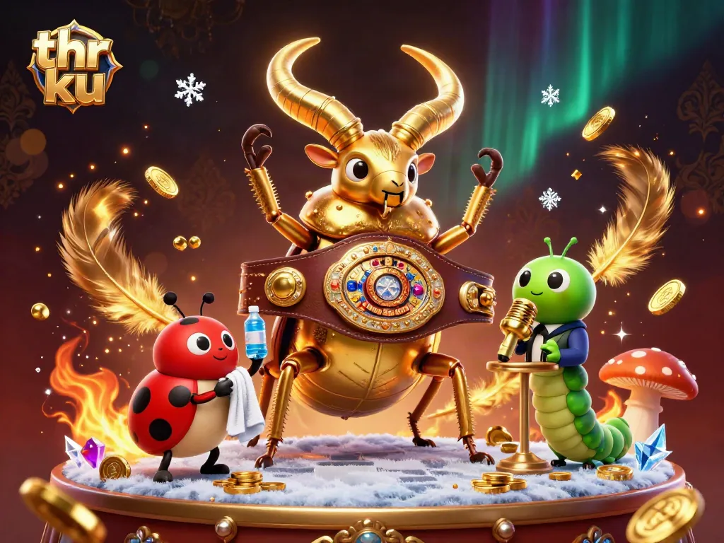 Thr ku engages players in an electrifying casino showdown with vibrant characters and dynamic elements.