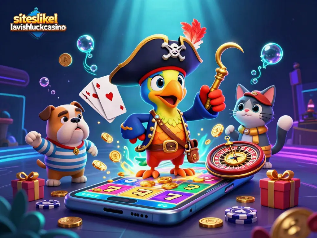 Play exciting games at siteslikelavishluckcasino with pirate-themed elements and vibrant slot games.