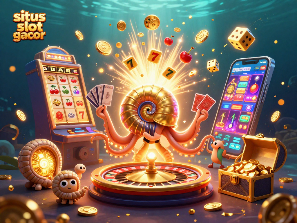 Experience the thrill of situs slot gacor with lush 3D casino imagery showcasing vibrant characters and dynamic game elements.