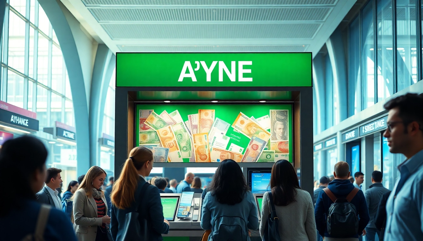 Offering exchange services at a busy location in Sydney, showcasing money exchange sydney with diverse currencies.