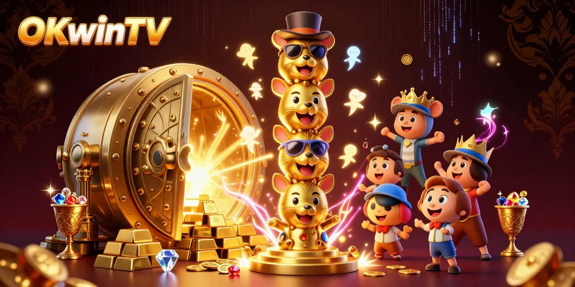 Experience the excitement of sports betting at OKwinTV with thrilling casino visuals and vibrant elements.