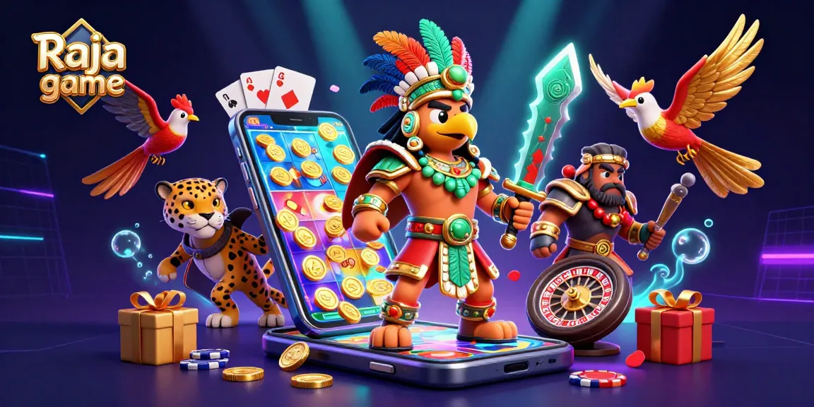 Immerse in the exciting world of Raja game with vibrant slot action and dynamic characters!
