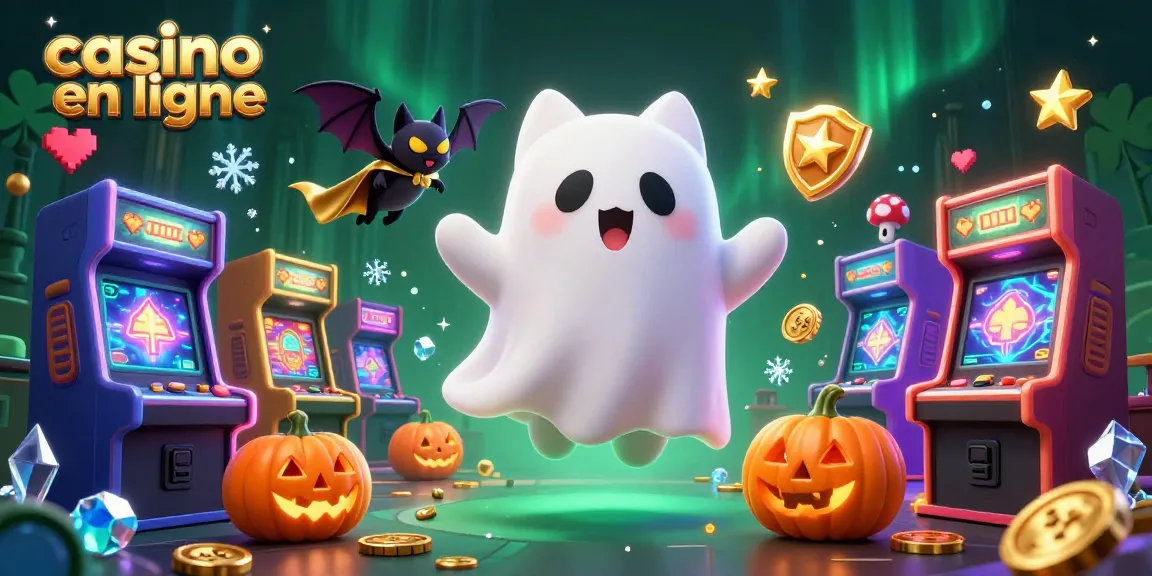 Jouez à casino en ligne avec un chat fantôme et une chauve-souris dans un casino hanté.