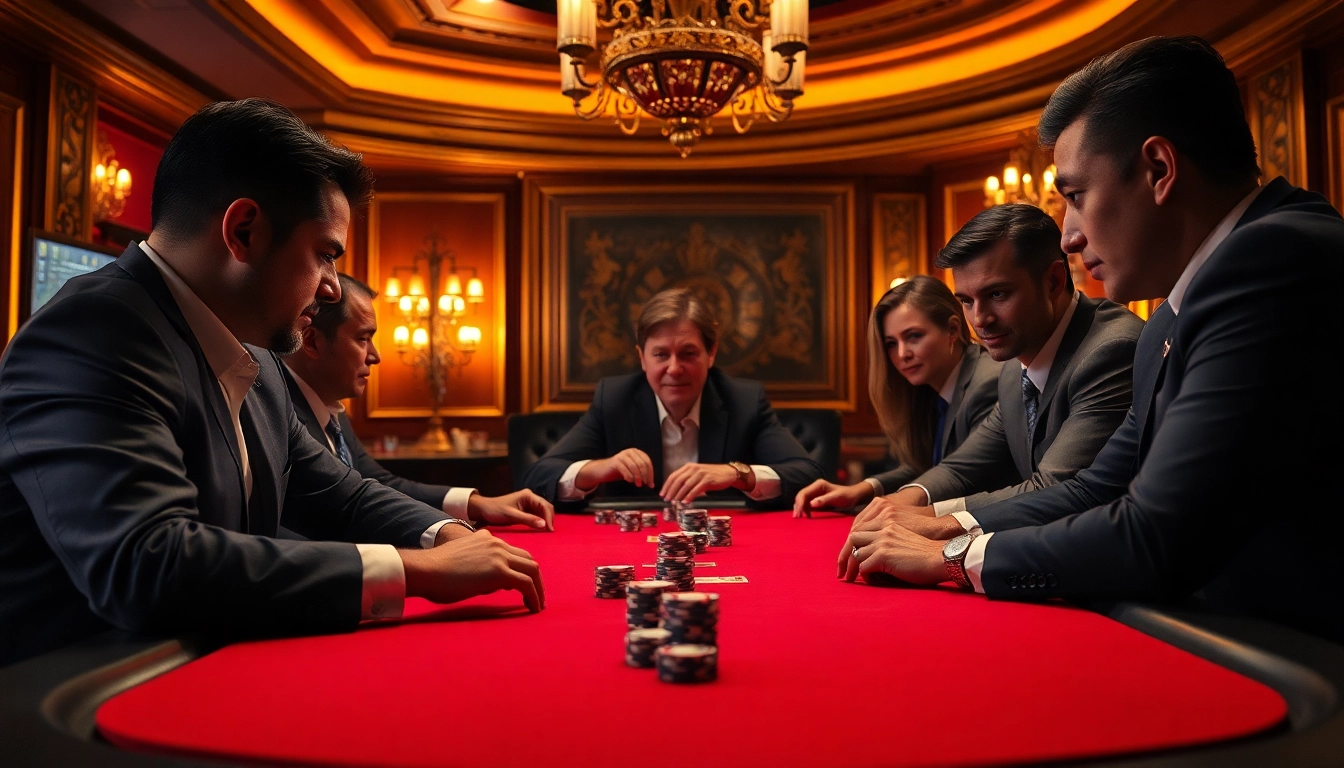 การเล่นเกมโป๊กเกอร์ในเว็บไซต์ OK SLOT แสดงบรรยากาศคาสิโนหรูหรา