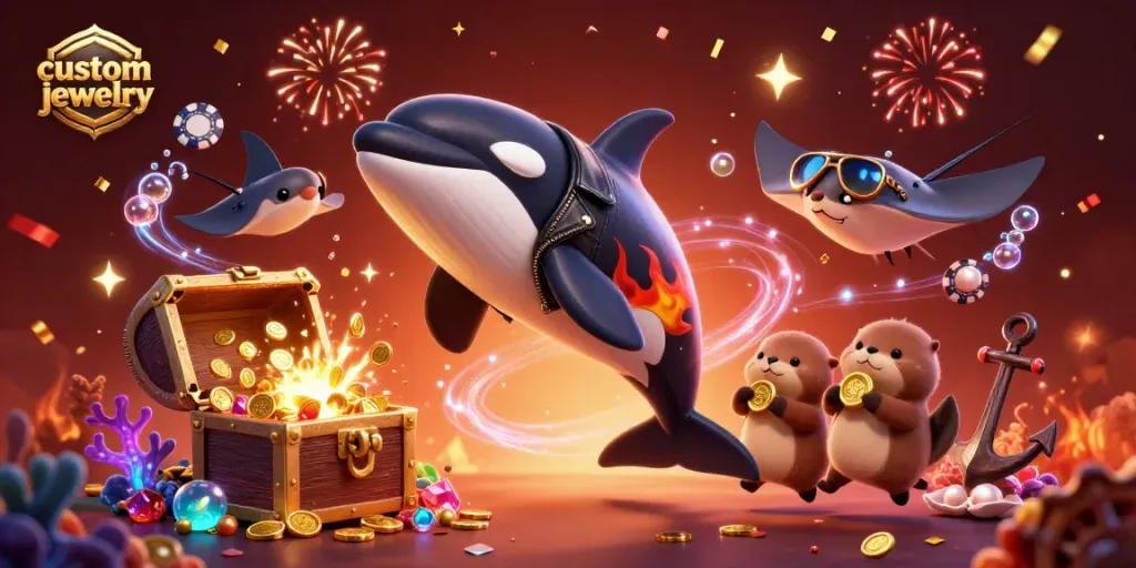 Engage with custom jewelry and experience thrilling casino action with 3D characters and elements.