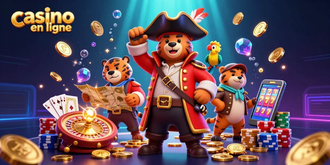 Jouez au casino en ligne avec des personnages animés, des pièces d'or, et des jeux captivants!