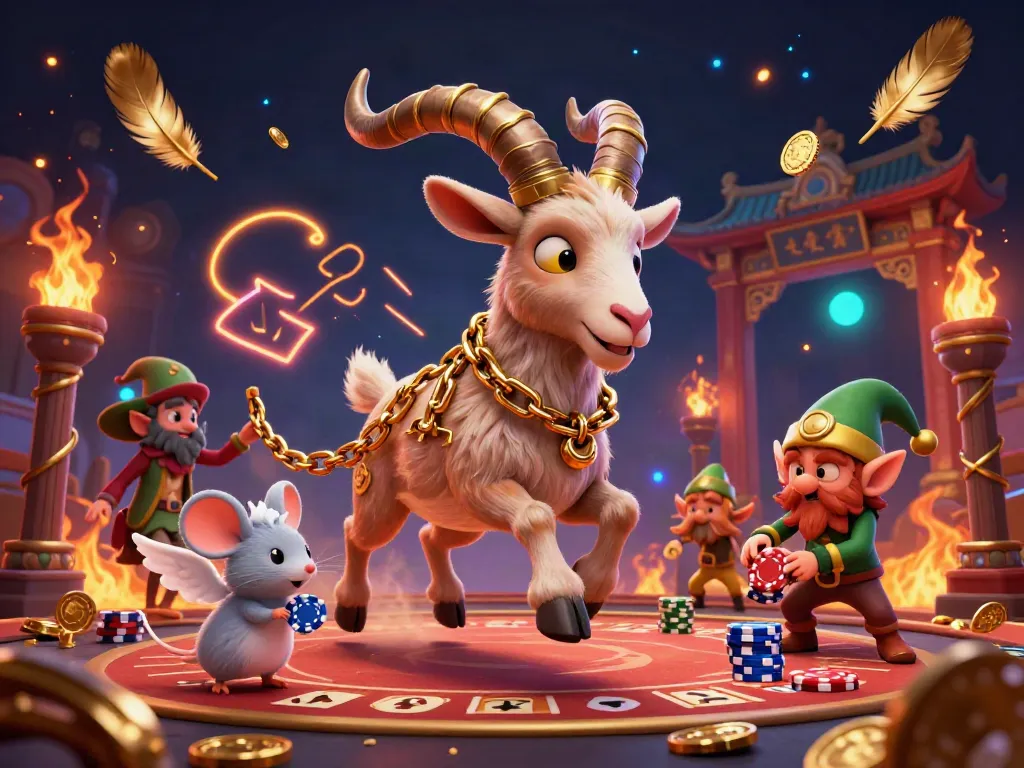 Bongdalu engages viewers with dynamic casino chaos featuring Krampus, a mouse, and elves stealing chips.