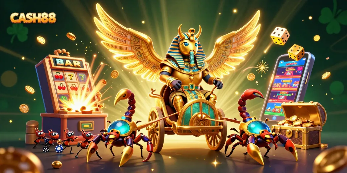 CASH88 invites players to experience an electrifying casino atmosphere with a vibrant 3D illustration featuring dynamic slot elements.