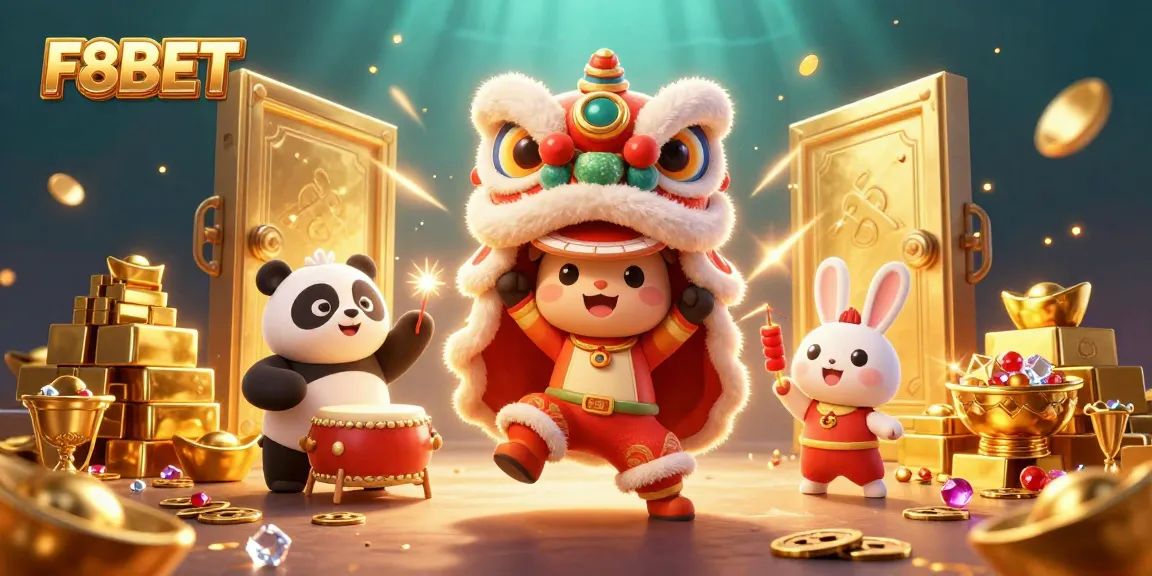 Experience exciting gameplay with F8BET's dynamic casino scene featuring thrilling treasures and engaging characters.