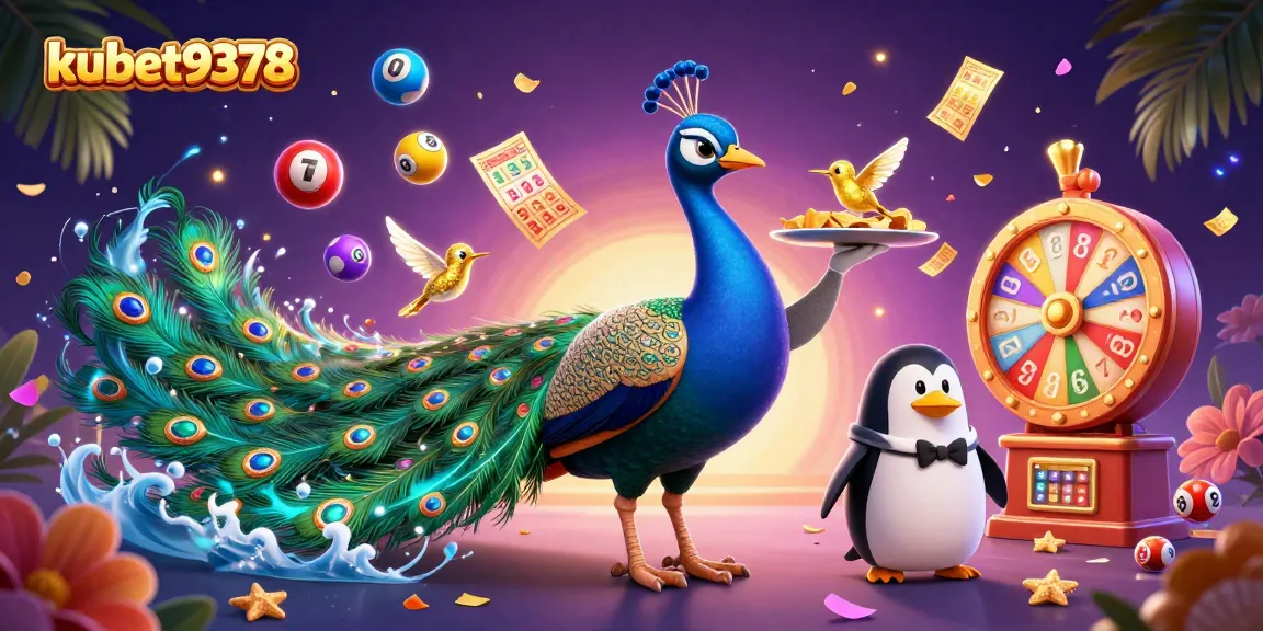 Experience thrilling play with kubet9378's vibrant casino action featuring colorful lottery elements and dynamic characters.