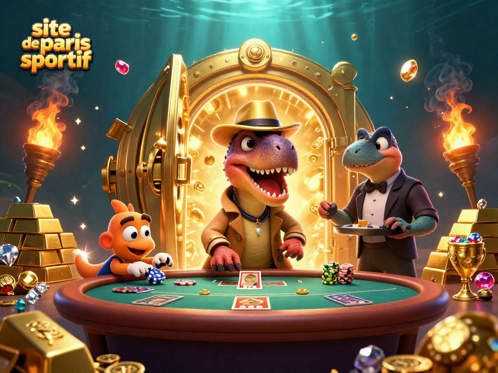 Parier stratégiquement sur un site de paris sportif avec des personnages de dinosaure et des jeux animés.