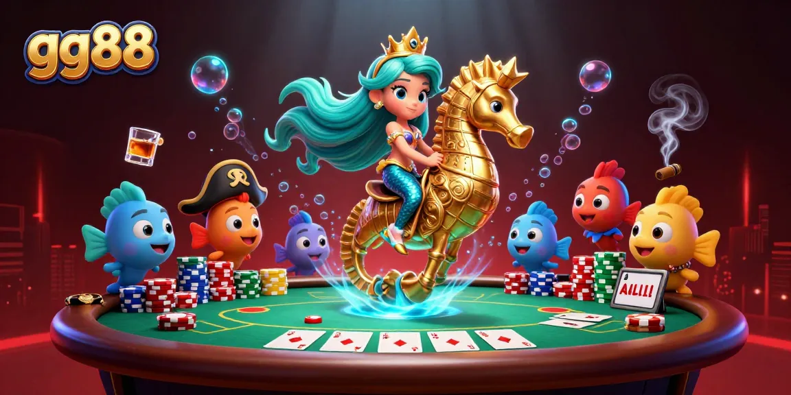 Engage in thrilling poker adventures at gg88 with vibrant characters and rich casino elements.