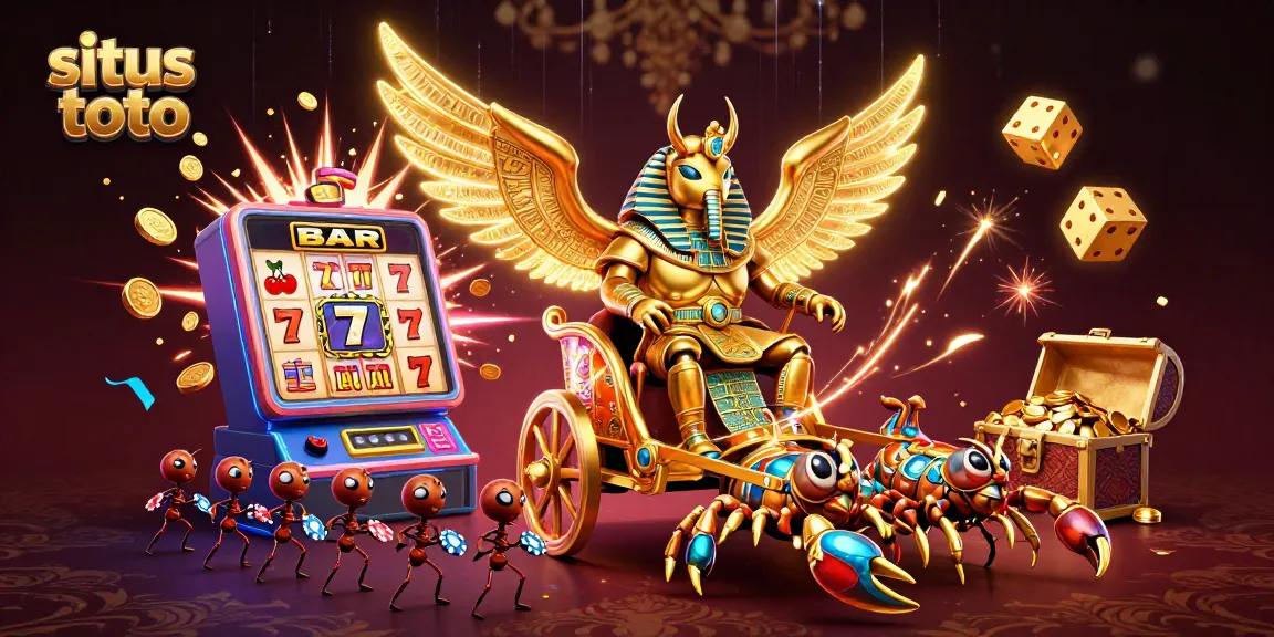 Play situs toto with dynamic slots and exciting casino elements in an engaging 3D scene.