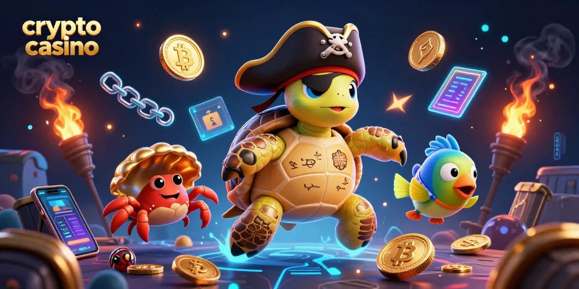 Juega en un casino crypto y descubre tesoros submarinos con monedas de Bitcoin y Ethereum brillantes.