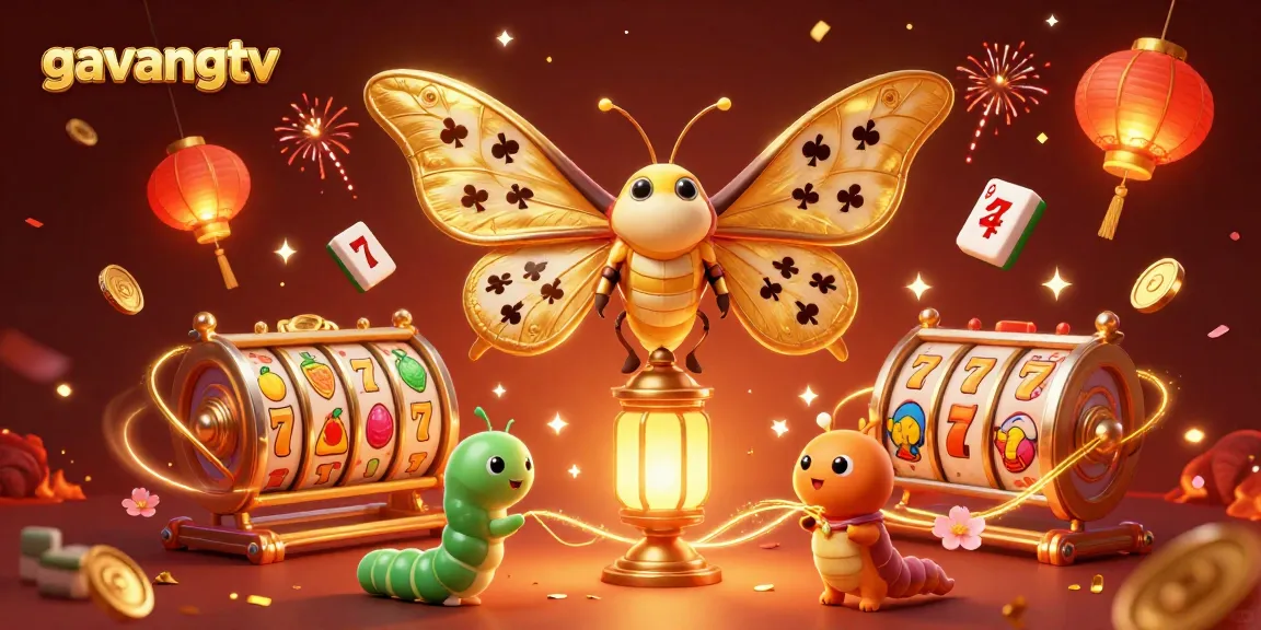 Engage with the vibrant 3D casino scene featuring "gavangtv" elements for an unforgettable gaming experience.