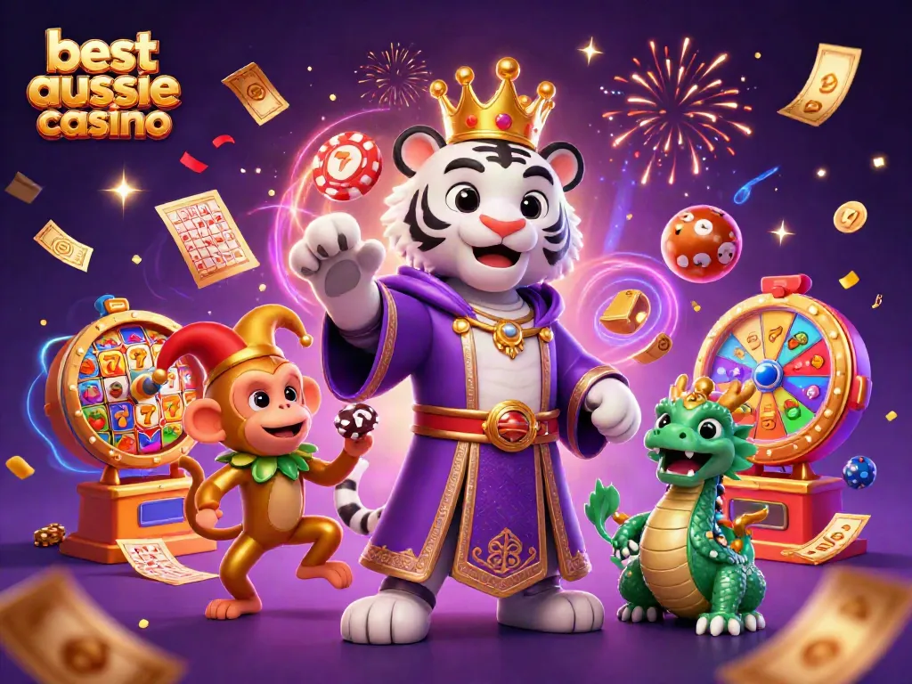 Experience the thrill of the best aussie online casino with engaging characters and an exciting casino scene.
