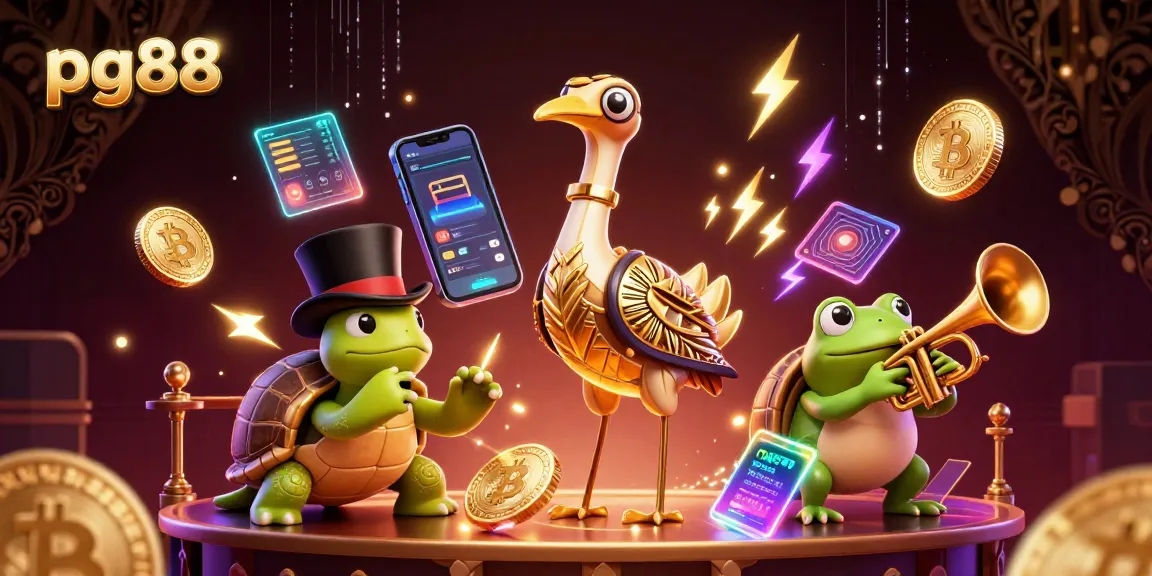 Experience epic wins at pg88 with vibrant gaming elements and 3D characters in action.