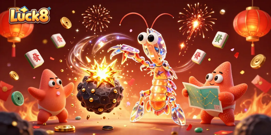 Luck8 creates an engaging casino experience, showcasing a vibrant scene with galactic characters and dynamic gaming elements.