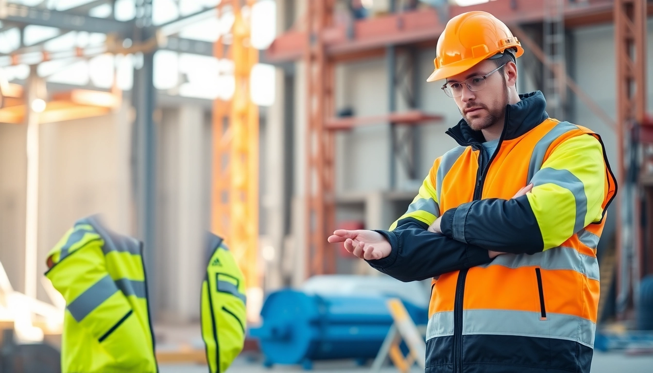Trabajador utilizando ropa de seguridad Portwest España en un entorno industrial, mostrando protección y calidad.